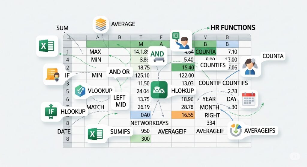 Excel in HR formulas and functions guide