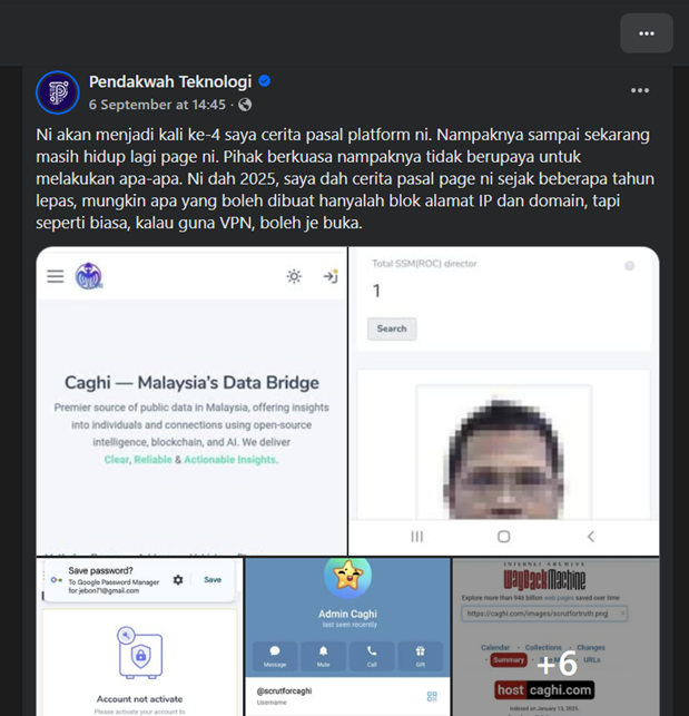 Contoh scam dan penipuan online akibat bahaya Caghi.com