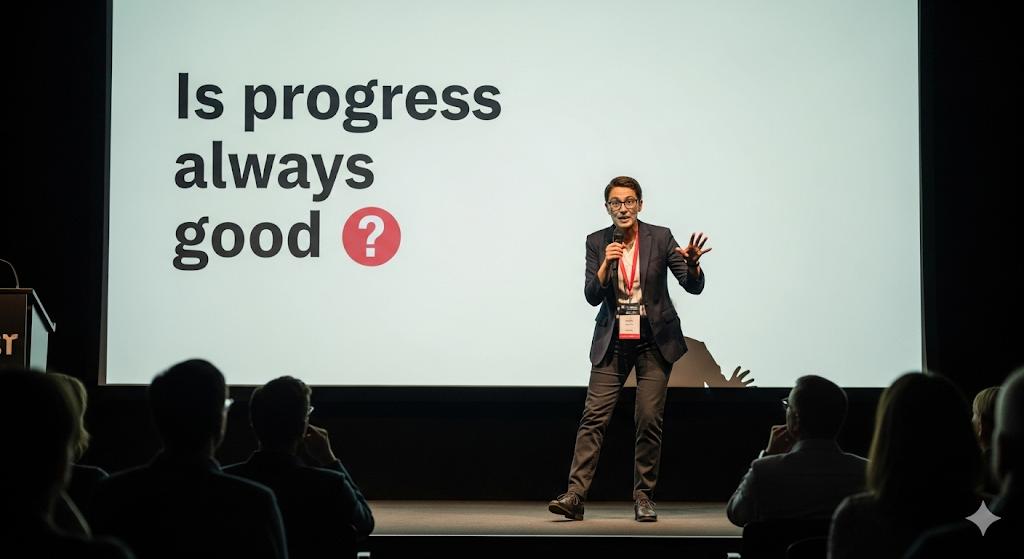 Asking a question to start a presentation and engage audience