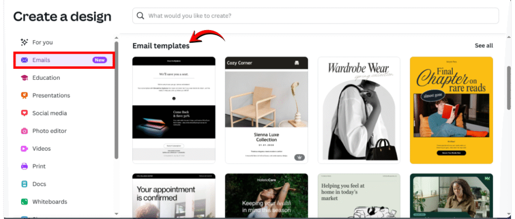 Canva update 2025 new Email Design feature for marketing and newsletters