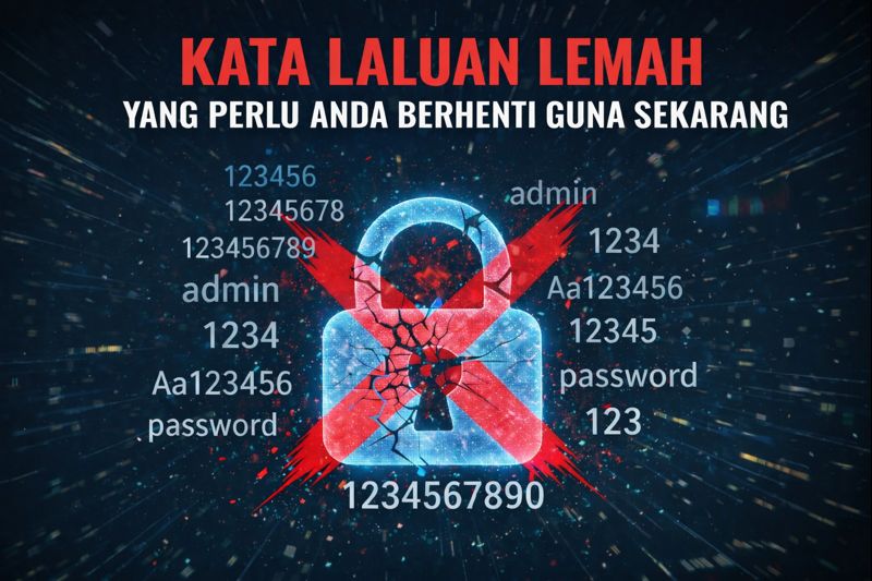 Top Kata Laluan Lemah Yang Perlu Anda Berhenti Guna Sekarang