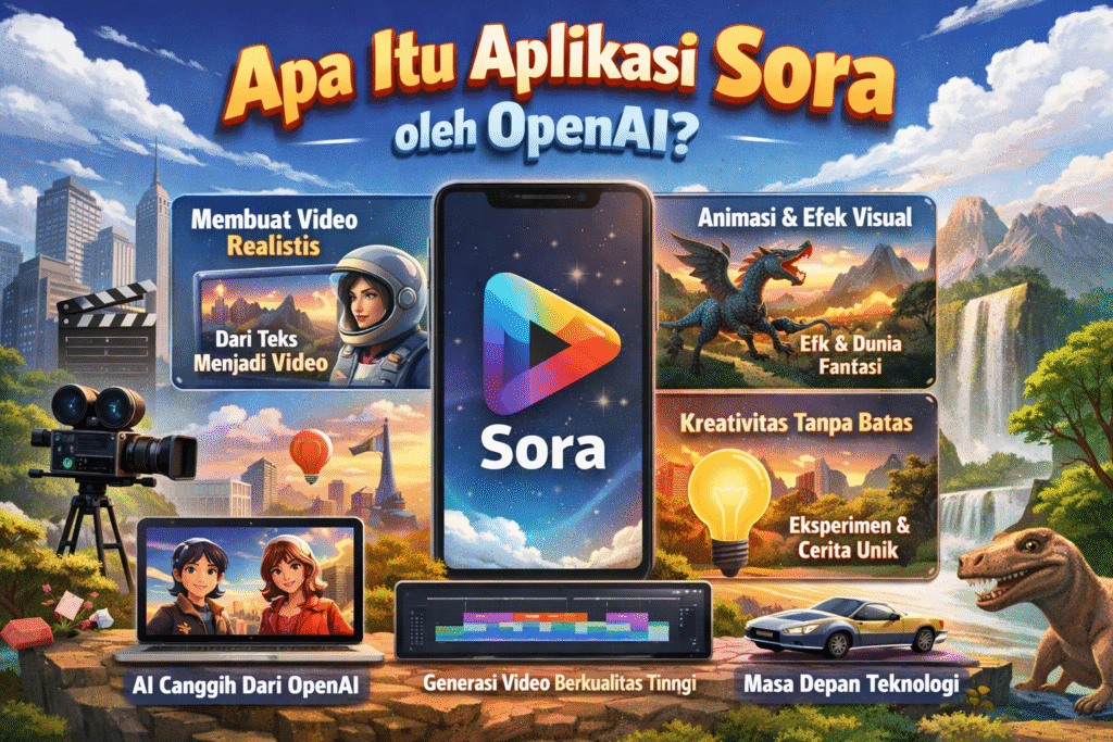 illustrasi Apa Itu Aplikasi Sora oleh OpenAI?