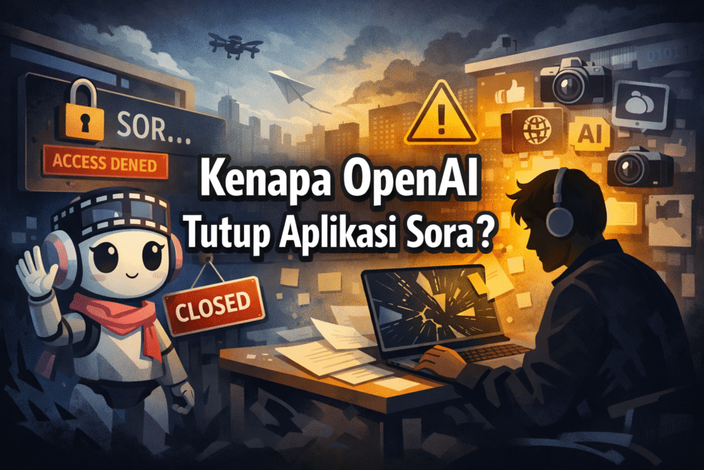 illustrasi Kenapa OpenAI Tutup Aplikasi Sora?